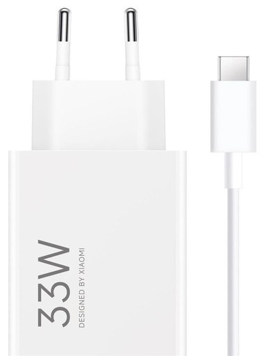 Xiaomi de rețea încărcător Type-C cu cablu (Alb) - 33W 3A - MDY-16-EF
