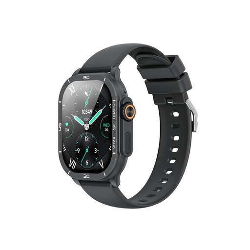 XO J12 ceas inteligent – AMOLED cu ecran, cu funcții sport, pentru preluarea apelurilor potrivit (Negru)