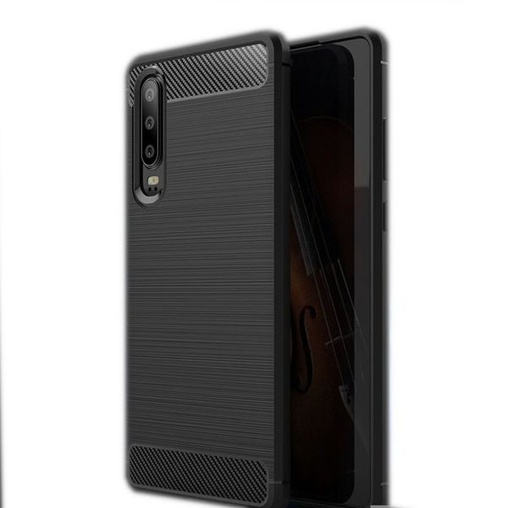 Huawei P30 forcell carbon husă spate (Negru)