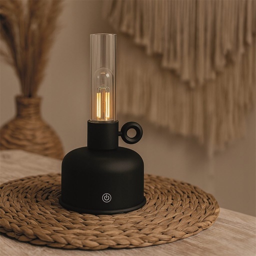 Forever Light Vintage Petroleum LED lampă FLR-02 (Negru)