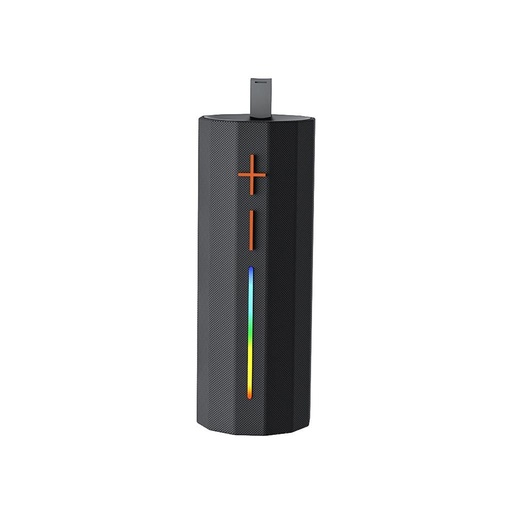 XO F71 Cylinder LED Dazzle portabil Bluetooth difuzor cu mâner (Negru)