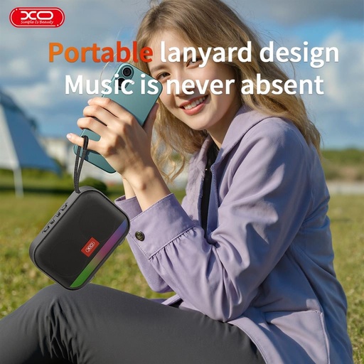 XO F66 luminos portabil Bluetooth difuzor (Negru)