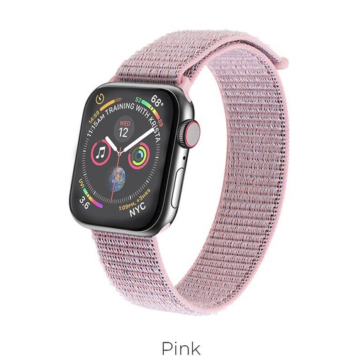 Hoco Apple Watch Series1/2/3/4/5(42/44mm) WB06 nylon curea sport, Roz