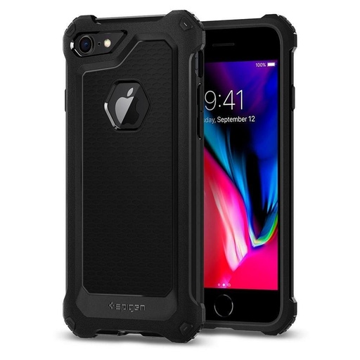 Apple iPhone 7 / iPhone 8 / iPhone SE 2020 / iPhone SE 2022 Spigen Rugged armor anti-șoc husă (Negru)