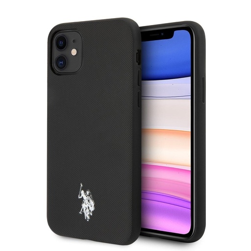 Apple iPhone 11 U.S. POLO premium husă spate (Negru) - USHCN61PUBK