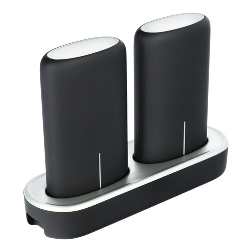 power bank, 5000 mAh, dock, 2db, negru
