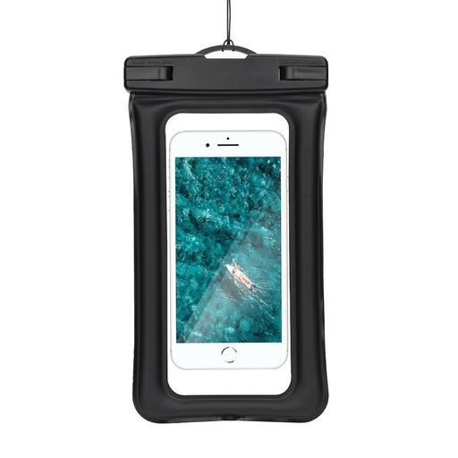 Universal dimensiune 70x160mm AIRBAG plastic cu fermoar rezistent la apă husă (Negru)