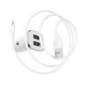 2 USB port, lightning cablu