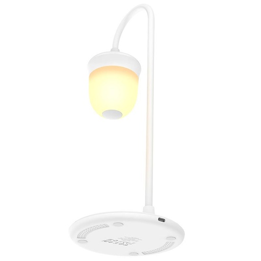 Borofone BQ8 fără fir încărcător, de birou lampă, 10W, alb