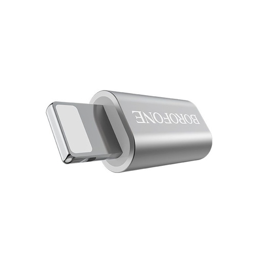 Borofone BV5 adaptor (microUSB, lightning), argintiu