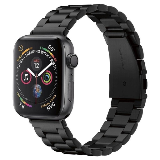 Apple Watch Series 1/2/3/4/5/6(42/44mm) Spigen modern fit inoxidabil oțel curea, negru