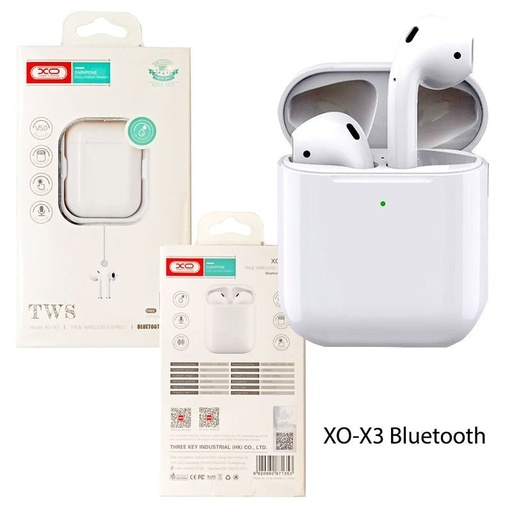 XO X3 fără fir Bluetooth căști (Alb)