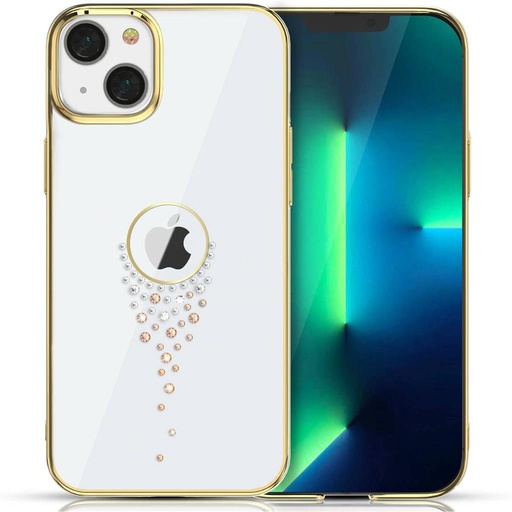 Apple iPhone 13 Kingxbar sky series Swarovski cu pietre husă spate (Auriu)