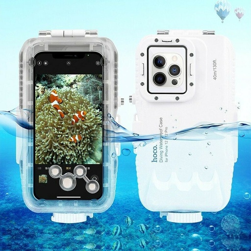 Apple iPhone 12/12 Pro Hoco enjoy husă pentru scufundări (Alb)