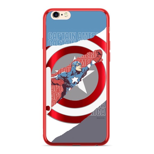 Apple iPhone XR Marvel Captain America 013 silicone husă spate (Roșu)