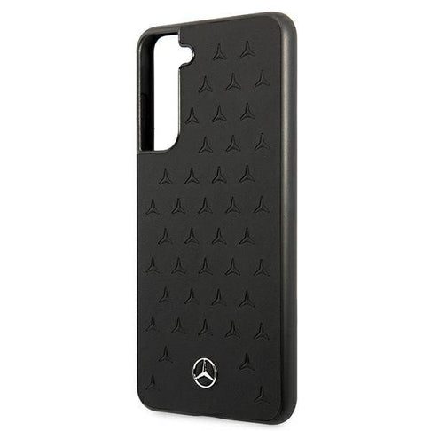 Samsung Galaxy S21 FE Mercedes matlasat piele husă spate, (Negru) - MEHCS21FESPSQBK