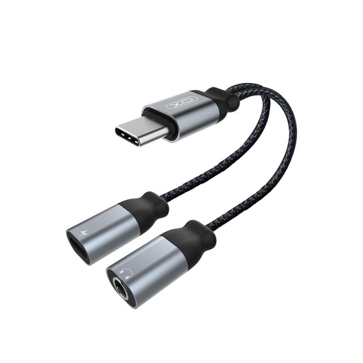 XO NBR160B USB-C audio adapter (Negru) – USB-C + 3.5 mm, Bluetooth transmisie