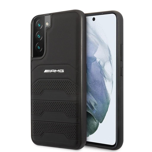 Samsung Galaxy S22 Plus AMG piele husă spate (Negru) - AMHCS22MGSEBK