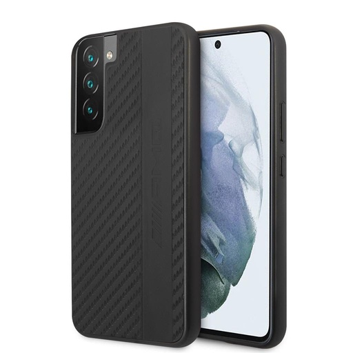 Samsung Galaxy S22 Plus AMG carbon cu model silicon husă spate (Negru) - AMHCS22MBLSCA