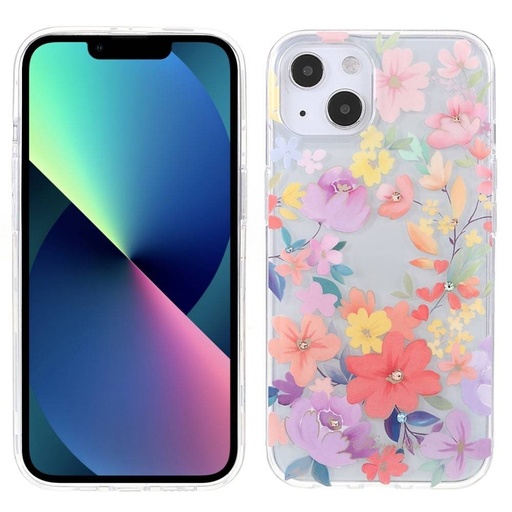 Apple iPhone 13 Kingxbar brilliant Swarovski cu pietre husă spate (Roz)