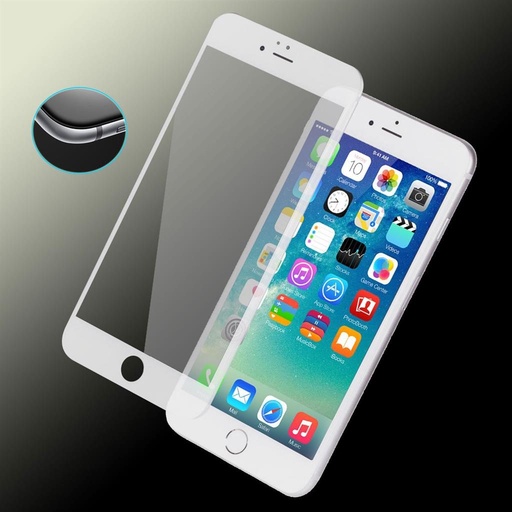 Tempered glass 3D curved Huawei Y7 alb