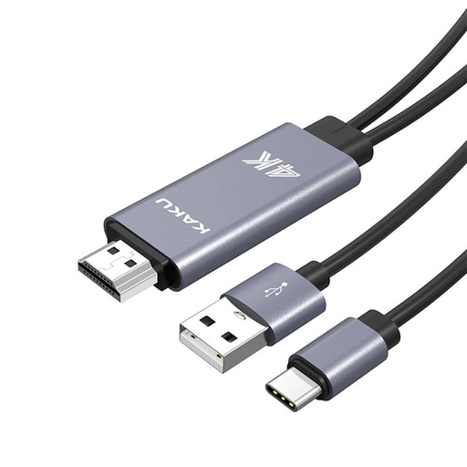 KAKU KSC-557 HDMI adapter adaptor De la type-c HDMI-re (4K), gri