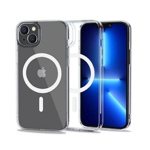 Apple iPhone 14 Plus Tech Protect Flexair hybrid magsafe husă spate (Transparent)