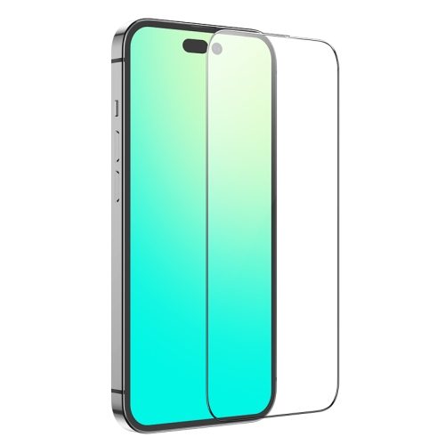 Apple iPhone 13 / 13 Pro / 14 / 16e Hoco full screen silk sticlă securizată complet pentru ecran (Negru)