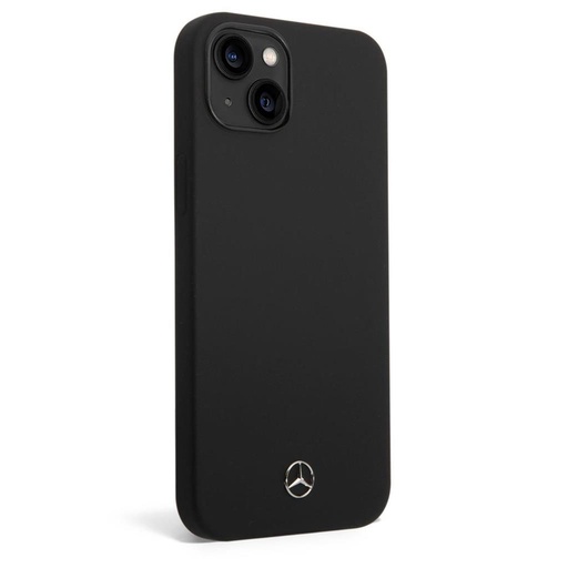 Apple iPhone 14 Mercedes liquid silicone husă spate (Negru)