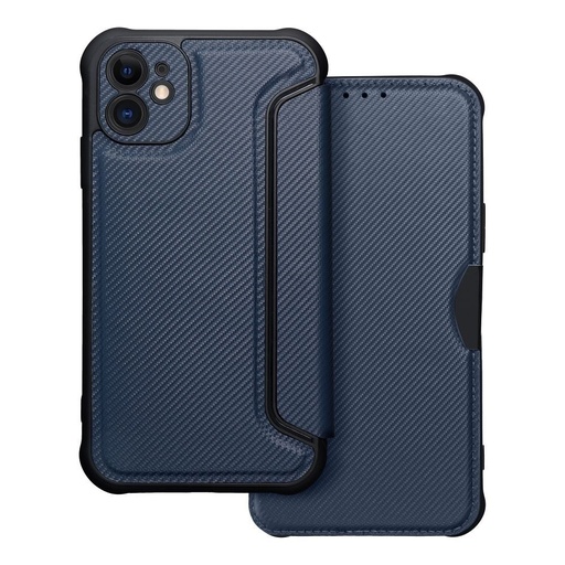 Apple iPhone 11 Razor magnetic anti-șoc husă tip carte (Albastru)
