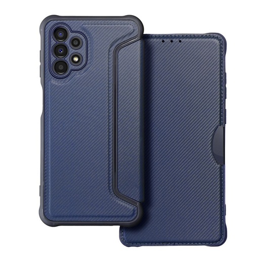 Samsung Galaxy A13 4G Razor magnetic anti-șoc husă tip carte (Albastru)