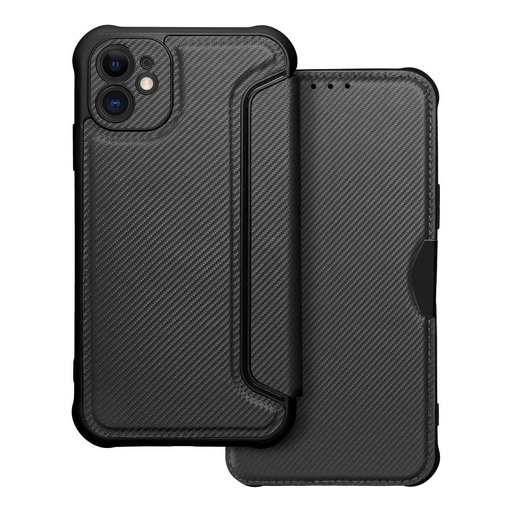Apple iPhone 11 Razor magnetic anti-șoc husă tip carte (Negru)