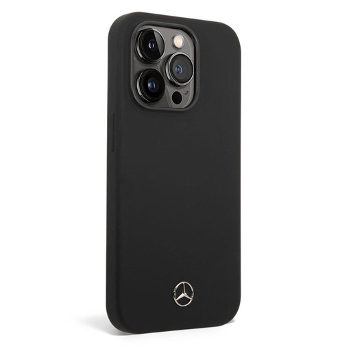 Apple iPhone 14 Pro Mercedes liquid silicone husă spate (Negru)