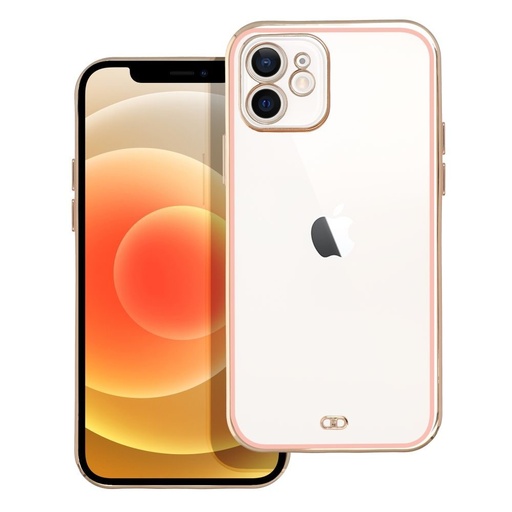 Apple iPhone 12 Forcell lux silicon husă spate (Roz)