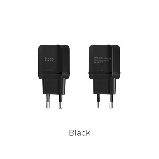 Hoco C22A wall charger, 5V 2,4A, black