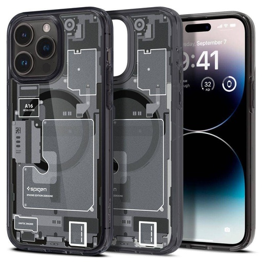 Apple iPhone 14 Pro Spigen Ultra hybrid mag magsafe husă spate (Gri)
