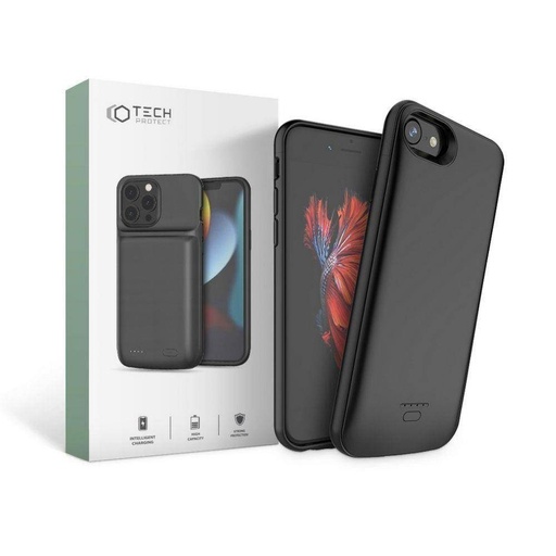 Apple iPhone 7/8/SE 2020/SE 2022 Tech protect powercase power bank husă spate (Negru)