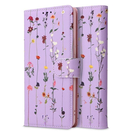 Samsung Galaxy A53 5G Tech Protect Wallet Garden husă tip carte (Mov)