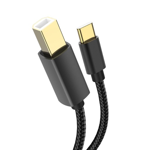 XO GB10B USB-C imprimantă cablu negru
