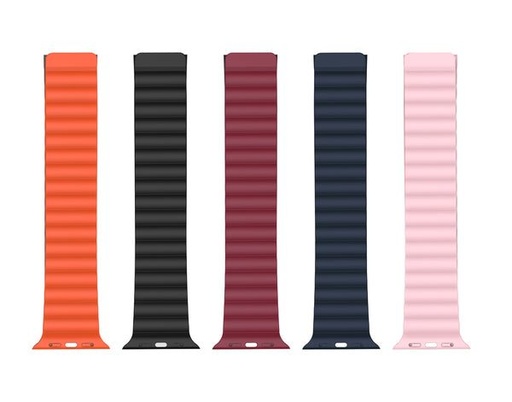 XO BT01B magnetic silicon curea de ceas Apple Watch 42/44/45 mm (Gri–Portocaliu)