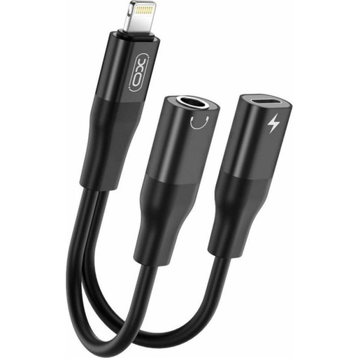 XO NB181B audio adapter (Negru) – Lightning–3,5 mm + Lightning, Bluetooth de transmisie cu funcție