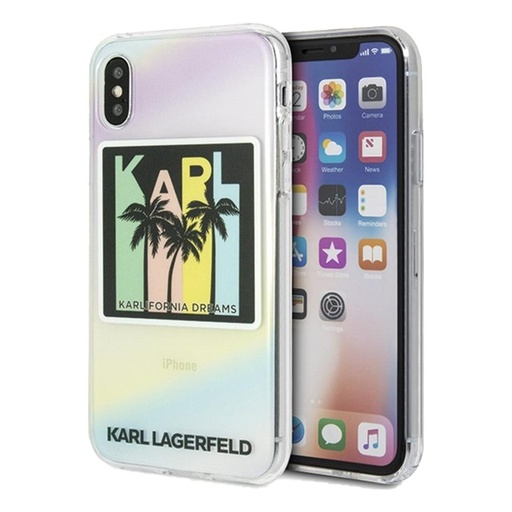Apple iPhone X / XS Karl Lagerfeld Hard Case California Dreams husă (Negru) – KLHCPXIRKD