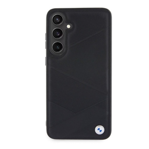 Samsung Galaxy S24+ BMW Signature Leather husă – Metal Logo (Negru) - BMHCS24M23RCGPK